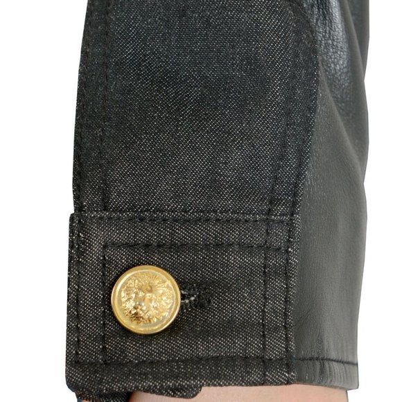 Versace Versus Men's Leather Zip Up Jacket - Picture 6 of 7